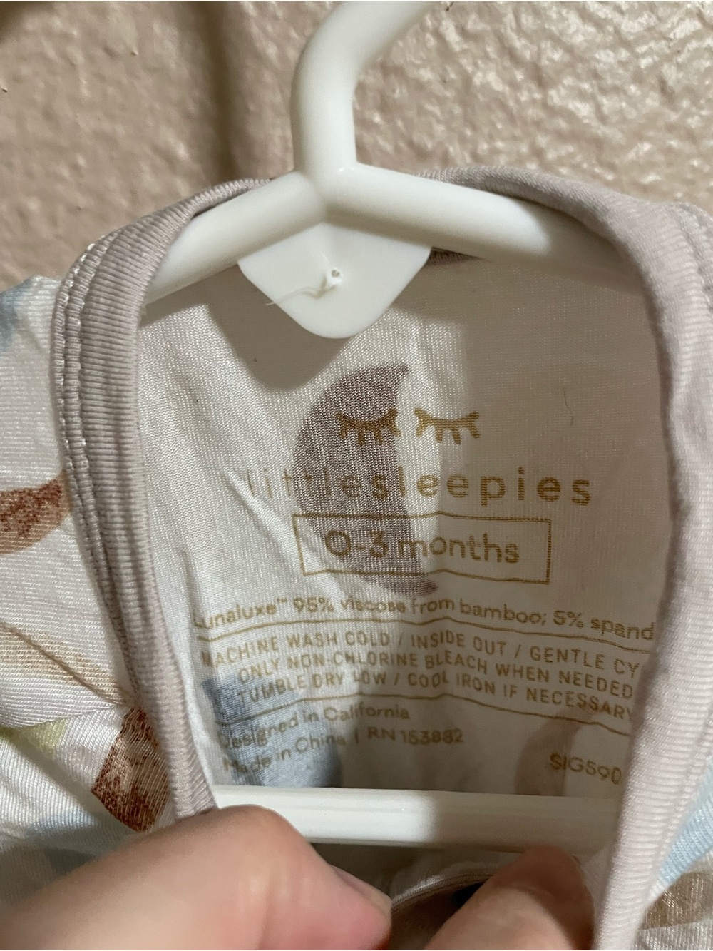 Little Sleepies moon One-Piece Pajamas - Picture 3 of 3